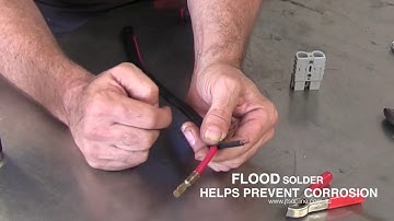 How to Flood Solder and Anderson plug fitting | JTS12VOLT: