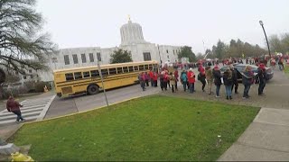 Thousands rally for public education