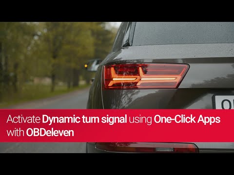 How to activate Dynamic turn signal Audi & Volkswagen vehicles