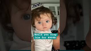 Would you slap him??? #cute #question #baby #fyp