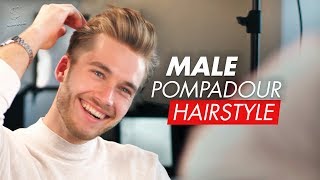 Male Pompadour undercut