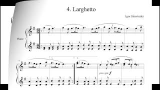 Igor Stravinsky - Larghetto, n. 4 from Les Cinq Doigts (1922)