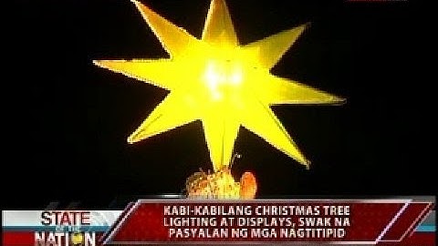 SONA: Kabi-kabilang Christmas Tree lighting at displays, swak na pasyalan ng mga nagtitipid