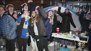 Pitt Students Wait In Line For ACC Championship Tickets