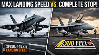 How a Fighter Jet Stops in 2 Seconds Landing on a Carrier