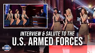 How the SWING DOLLS are Preserving History + “ARMED FORCES MEDLEY” LIVE | Jukebox | Huckabee