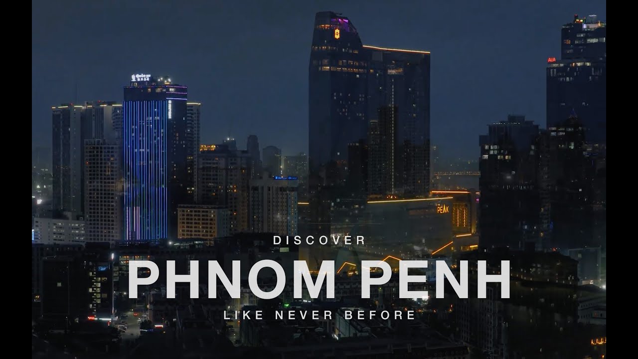 Phnom Penh at Night Stunning 4K Drone Footage of Cambodia s Capital City (1080p60)