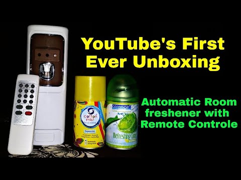 Automatic Room Air Freshener Dispenser Unboxing Perfume Dispenser With Remote Control