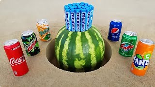 Part 6 😱 100000+ Mini Football Mentos vs Cold Drinks Challenge😱Coca Cola, Sprite | DRJ Experiments