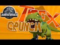Trex crunch  new dinosaur song  jurassic world  kids action show  music cartoons
