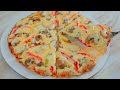 PIZZA SIN HARINA AL SARTÉN|SIN HORNO|MUY RÁPIDA Y DELICIOSA