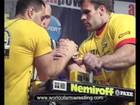 Rustam Babayev vs. Denis Cyplenkov - Right Open - Nemiroff 2010 - World of Armwrestling.com