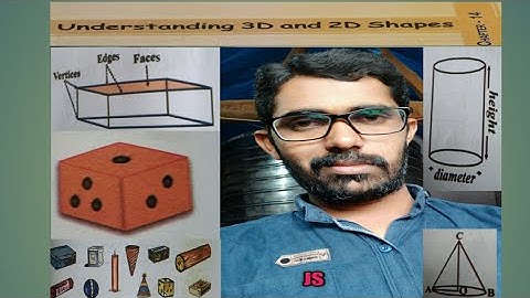 UNDERSTANDING 3D AND 2D SHAPES # 6th class  chapter --14 # DIFFERENT SHAPES # 2D & 3D OBJECTS  #