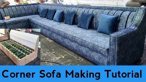 Latest L Corner Sofa Making 2024 | How To Make High Quality Leather Sofa Step By Step Process