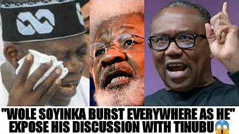 🔥WOLE SOYINKA SHAKE TABLE AS HE REVEAL WHAT HE DISCUSSED WITH TINUBU FOR OVER 1hr:30min - PETER OBI