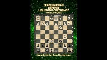 Scandinavian Defense | Lightning Checkmate | Chess Openings | Chess Tricks