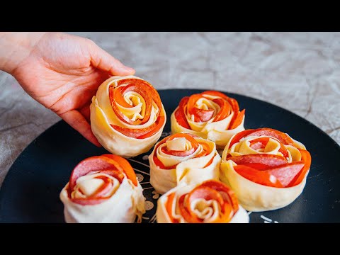 Все гости просили у меня рецепт! Вкусная пицца из слоеного теста