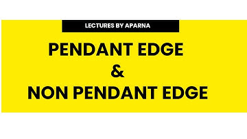 PENDANT EDGE AND NON PENDANT EDGE | GRAPH THEORY | VERY EASY