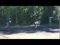 Roller ski classic speed training 2016.07.18 no.1