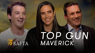 Jennifer Connelly, Miles Teller and Jon Hamm reveal why they loved Tom Cruise in TOP GUN: Maverick