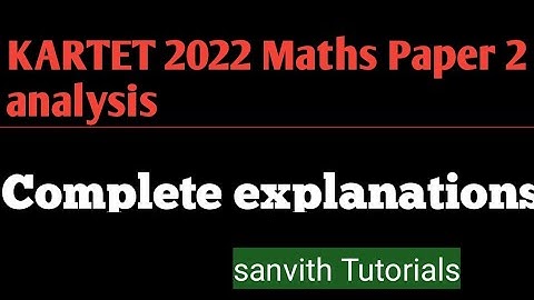 KARTET -2022 Maths paper 2 Analysis/#KARTET#CTET#GPSTR#HSTR