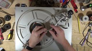 Goodwill Find Technics SL D3 Turntable Service Part 1 - Initial Evaluation & Drop Point Adjustment