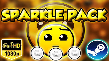 Geometry Dash (Steam Version) - Sparkle Pack Complete (All Levels & Coins) (HD) [1080p60FPS]