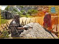 We Took On An ALPHA Carno on Day 2 & Moving Base Locations | ARK | Hardcore Lost Island | EP2