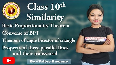 Class 10th | Maths 2 Ch 1| Similarity | Theorems | Kate Sir