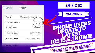 UPDATE NOW TO LATEST iOS 15.6.1| APPLE WARNS iPHONE USERS TO UPDATE RIGHT NOW! HACK MALWARE REPORTED
