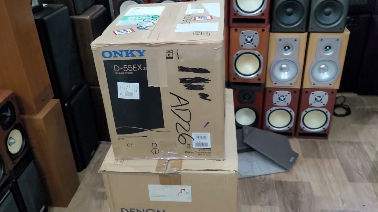 ONKYO D-55EX スピーカー ＋ TEAC CDレシーバー セット ONKYO D-55EX