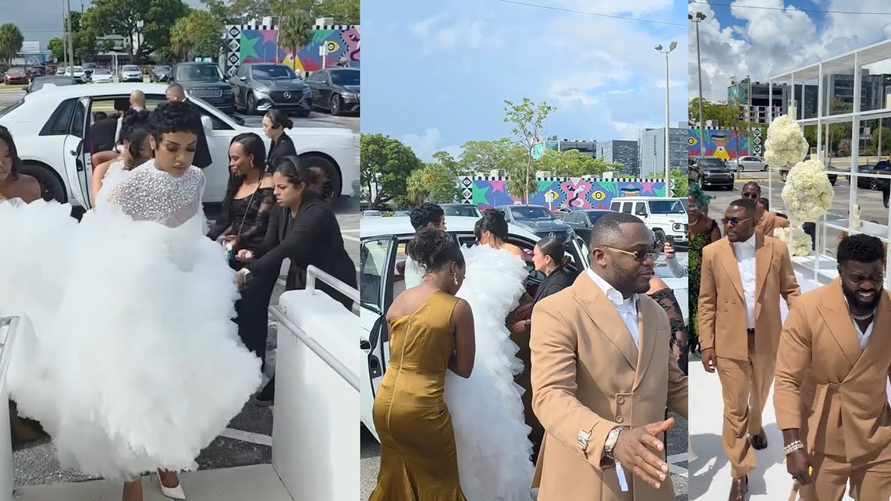 Chioma and Davido Arrives At Their Wedding Venue In Miami, USA