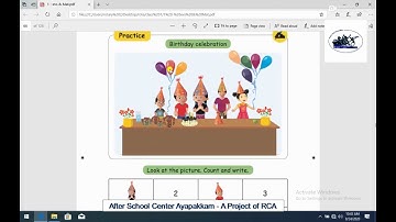 Rotary Club of Amabttur Class 1st Maths Information processing Part 2 Practice