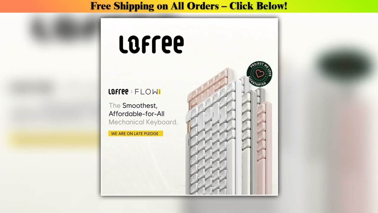 Hands-on Lofree Flow Lite Keyboard Lighter&Silenter POM Switch 2.4G Bluetooth&Wired Gasket Mount Vo