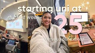 Starting University at 25 📖 🌺 My First Week