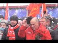 День памяти В.И. Ленина. 21 января 2022 г. Г.А. Зюганов и лидеры КПРФ кладут цветы к  мавзолею.