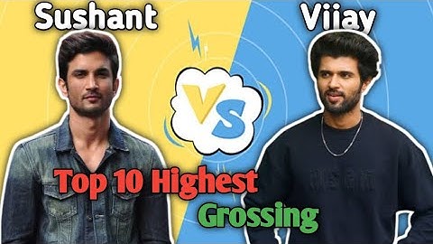 Sushant Singh Rajput vs Vijay devrakonda Top 10 Highest Grossing Movies Comparison 🤯