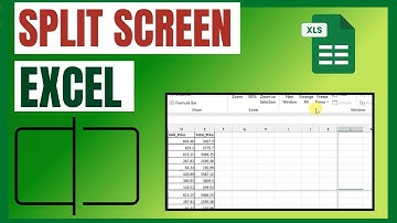 Split Screen in Excel - Quick View Tab Trick #excel #exceltips #exceltutorial