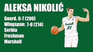 Aleksa Nikolić Marshall Vs West Virginia Ncaa Basketball
