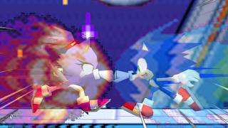 Sonic Vs Blaze - Blender Animation