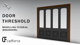 Rhino (Tutorial Exercise) - Modelling Door Threshold (Sweep, Extrusions, Auto-Cplane)