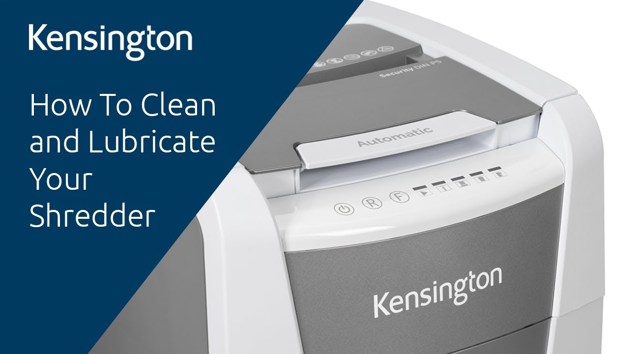 How To Clean and Lubricate a Kensington Shredder YouTube