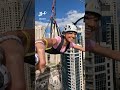 The world&#39;s longest urban zipline…😍😱 #ziplining #dubai #thrill