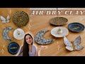 DIY AIR DRY CLAY PROJECTS || Easy, Soothing and Fun