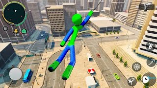 Flying Stickman Rope Hero Game | MISSION NOI #1 Android GamePlay screenshot 3