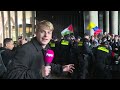 ME grijpt keihard in bij demo om onderschepping Gaza-flotilla!
