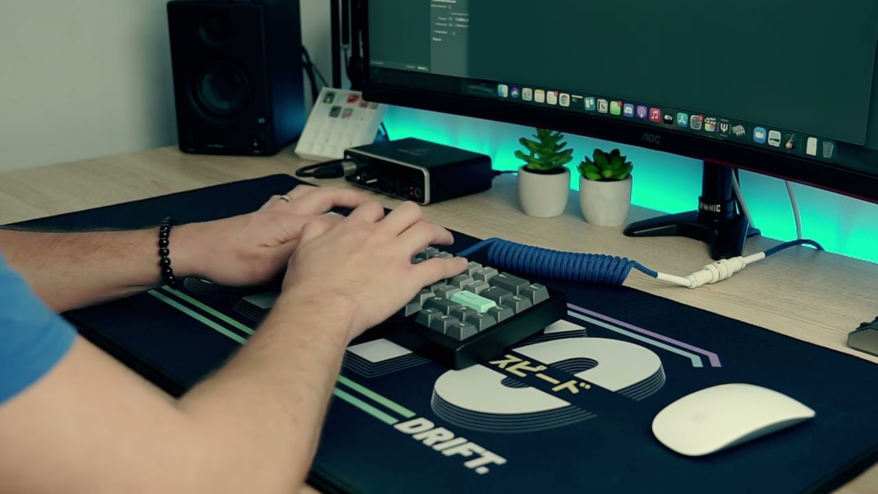 Rama X Ion Zenith with JWK Opblacks R3 typing sound test || ASMR