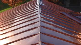 Standing Seam Copper Roof Installation