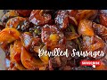 Restaurant Style Devilled Sausages I Spicy Devilled Sausages I Sausages Recipes