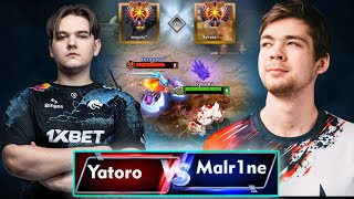 Rank 1 vs. Pro Carry: Malr1ne's Tiny vs Yatoro's AM - Who Wins?